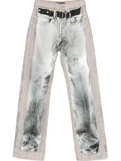 Y/Project Blue-Grey Trompe L’Oeil Jeans