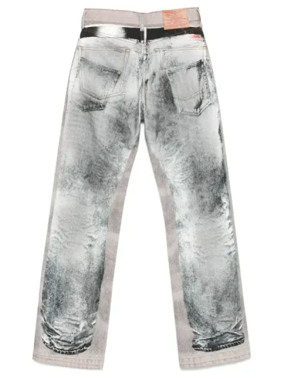 Y/Project Blue-Grey Trompe L’Oeil Jeans Back