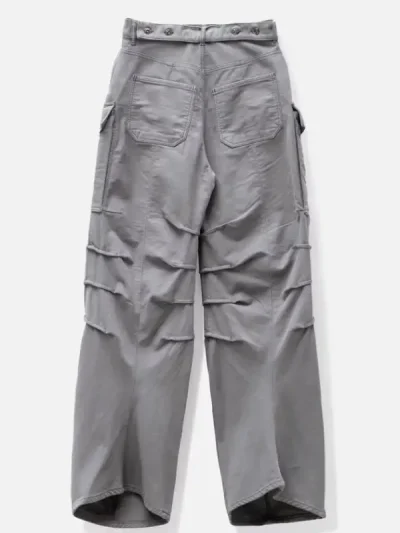 Y.PROJECT Men's Gray Cargo Pants Back