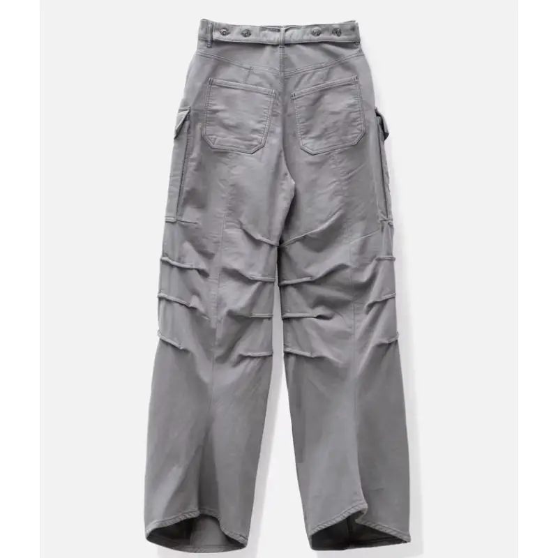 Y.PROJECT Men's Gray Cargo Pants Back