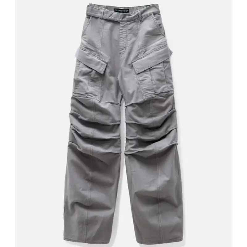 Y/PROJECT Men's Gray Cargo Pants
