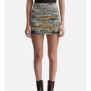 Y/PROJECT Women's Black Paris Best Patch Denim Mini Skirt