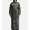 Y/PROJECT Women's Black Paris Best Patch Denim Shirt Dress