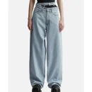 Y/PROJECT Women's Ice Blue Multi Waistband Jeans