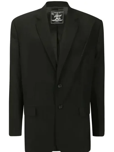 Y/Project Black Notched Lapels Blazer