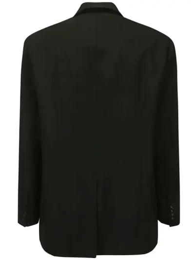 Y/Project Black Notched Lapels Blazer Back