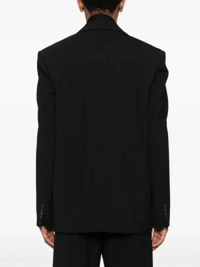 Y/Project Black Single-Breasted Blazer Back
