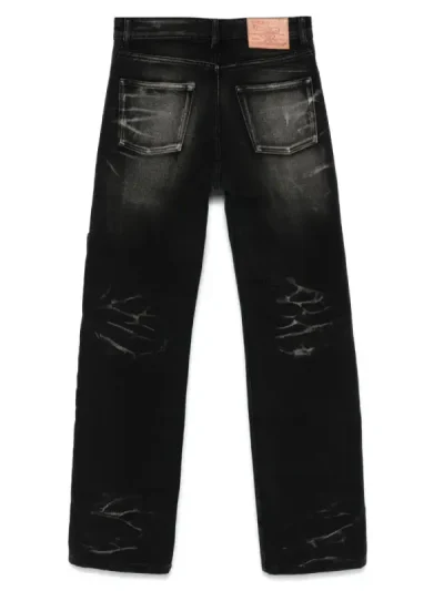 Y/Project Black Touch-Strap Multi-Panel Jeans Back