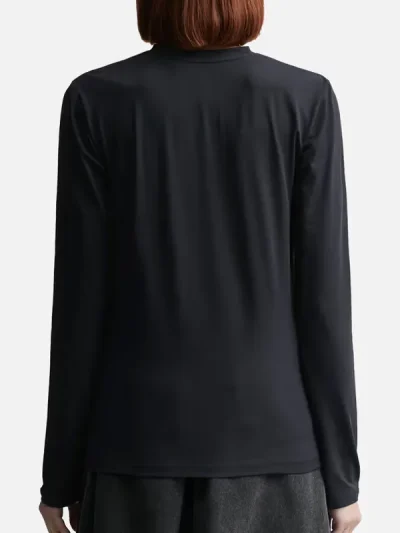 Y/Project Black Women's Patch Second Skin L/S Shirt Back
