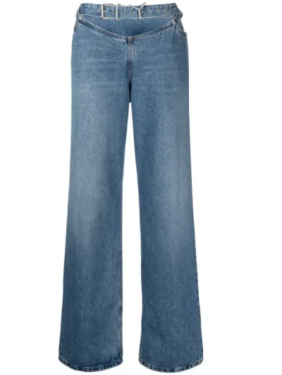 Y/Project Blue Low-Rise Loose-Fit Jeans