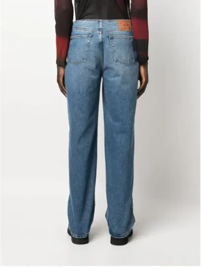 Y/Project Blue Low-Rise Loose-Fit Jeans Back