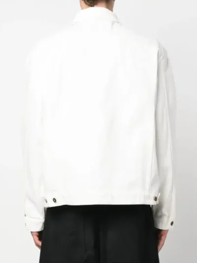 Y/Project Ivory White Wire Denim Jacket Back