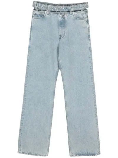 Y/Project Light Blue Belted Wide-Leg Jeans