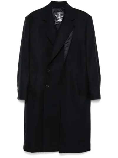 Y/Project Navy Blue Double-Front Coat