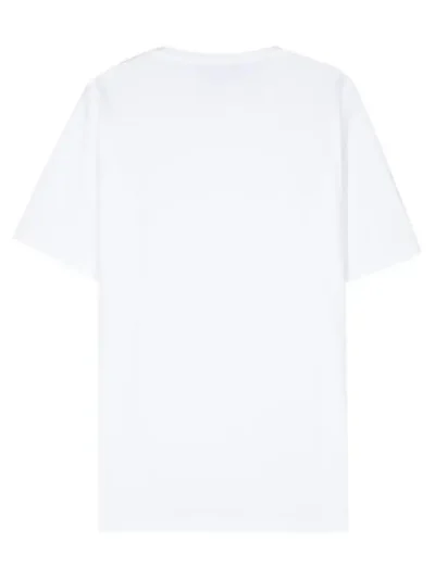 Y/Project White Logo-Appliqué Cotton T-Shirt Back