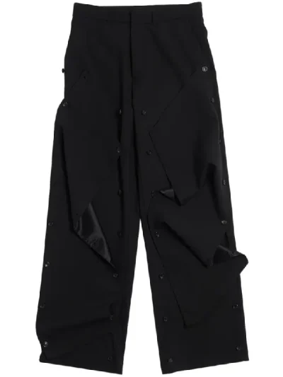 Y/Project Black Button Panel Pants
