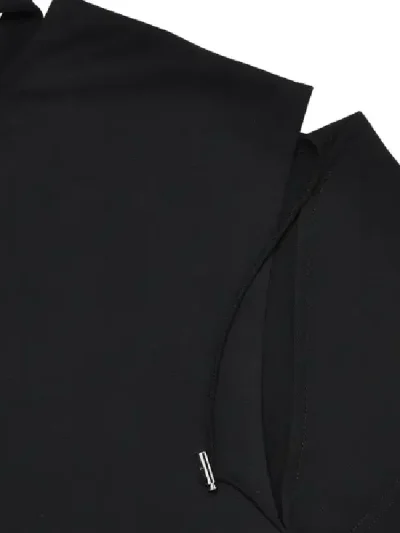 Y/Project Black Classic Convertible T-Shirt Close View