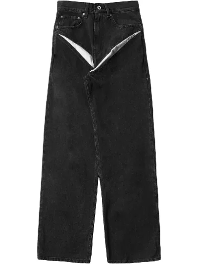 Y/Project Black Cut Out Jeans
