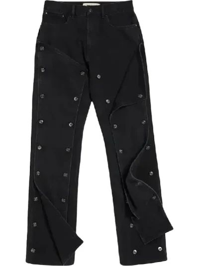 Y/Project Black Snap Off Jeans