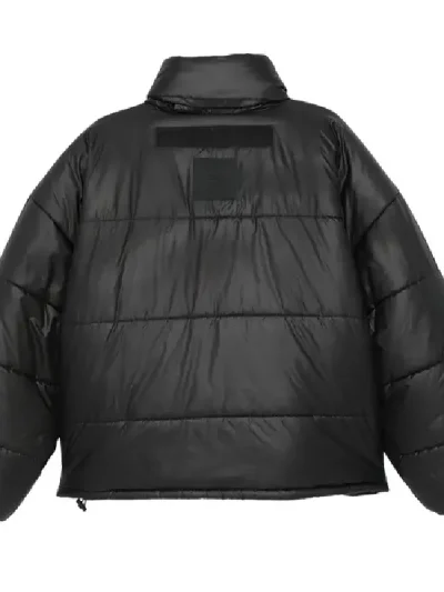 Y/Project Black Velcro Puffer Jacket Back