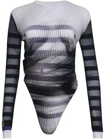 Y/Project Black/White Body Morph Bodysuit