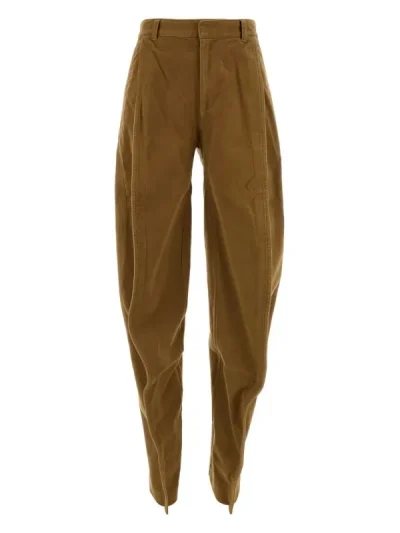 Y/Project Brown Velvet Stretch Pants