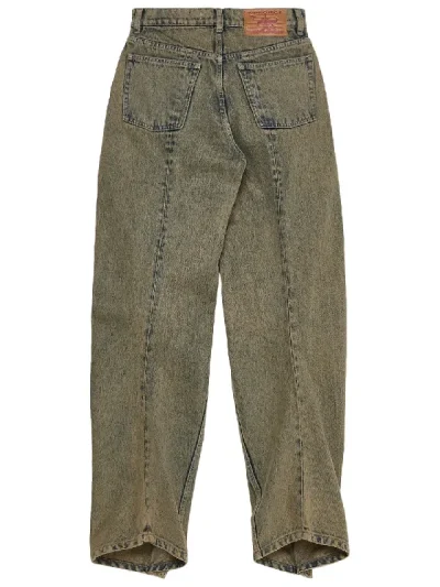 Y/Project Dusty Beige Banana Jeans Back