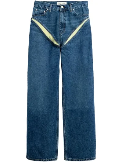 Y/Project Evergreen/Ice Blue Cut Out Jeans