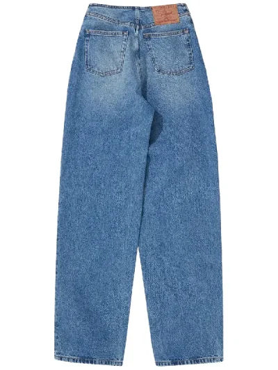 Y/Project Faded Blue Belt Arc Jeans Back