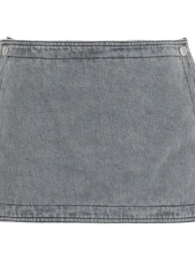 Y/Project Grey Snap Panel Janty Hot Pants