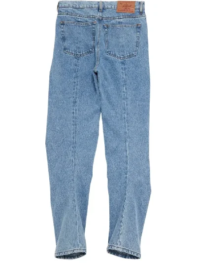 Y/Project Heavy SW Blue Slim Banana Jeans Back