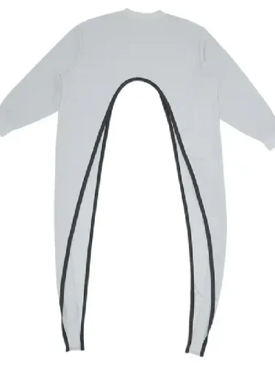 Y/Project Ice Blue/Green Wrap Crop Sweatshirt Back