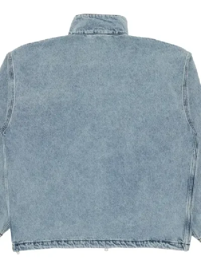 Y/Project Ice Blue Pinched Logo Denim Windbreaker Back