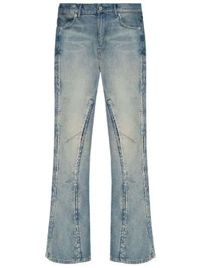Y/Project Light Sand Blue Hook And Eye Slim Jeans
