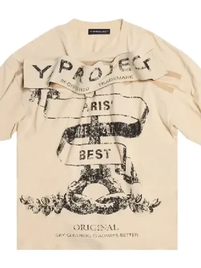 Y/Project Light Sand Paris Best T-Shirt