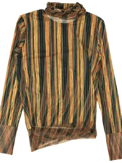 Y/Project Multicolor Multi Exclusive Printed Mesh Turtleneck
