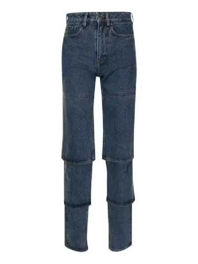 Y/Project Navy Classic Multi Cuff Jeans