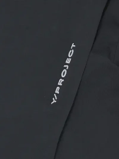 Y/Project Navy Pinched Logo T-Shirt Close