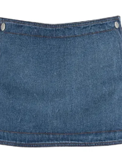 Y/Project Navy Snap Panel Janty Hot Pants