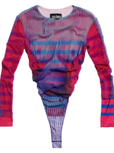 Y/Project Pink/Blue Body Morph Bodysuit