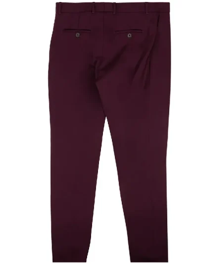 Y/Project Purple Plum Oversized Waist Pants Back
