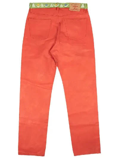 Y/Project Red Print Hand Painted Multi Denim Jeans Back