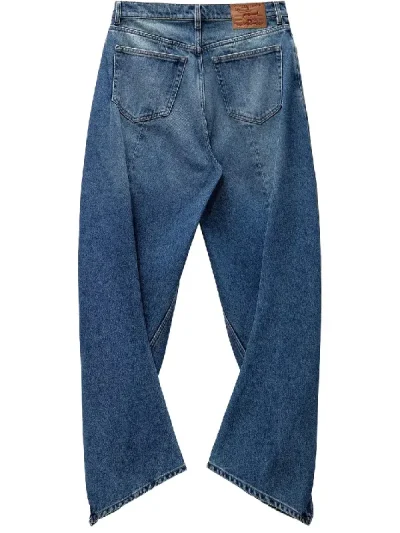 Y/Project Vintage Blue Evergreen Banana Jeans Back