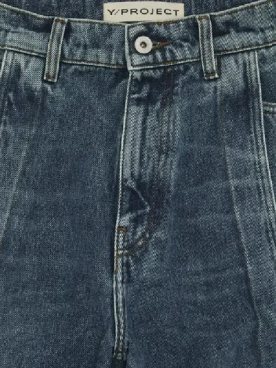 Y/Project Vintage Blue Evergreen Banana Jeans Close