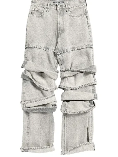 Y/Project Vintage Grey Multi Cuff Jeans