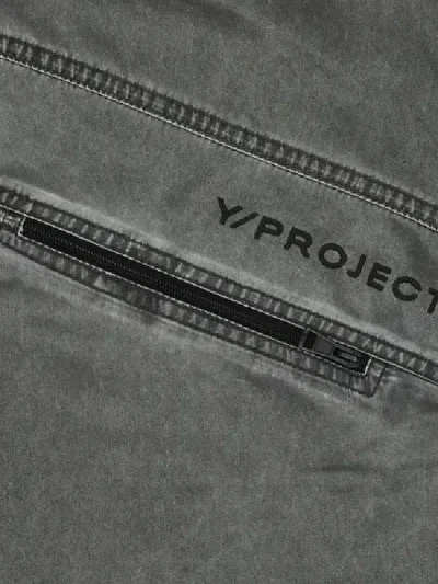 Y/Project Washed Black Pop Up Pants Close
