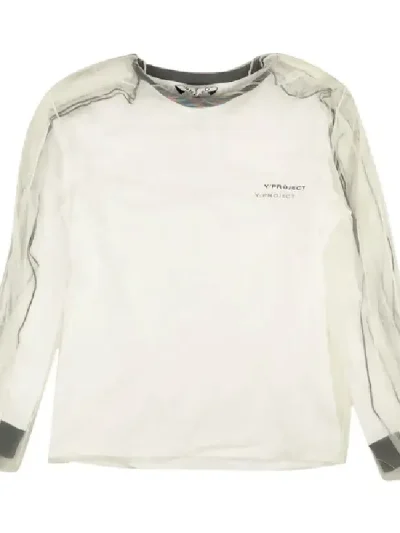 Y/Project White Mesh Cover Short-Sleeve T-Shirt
