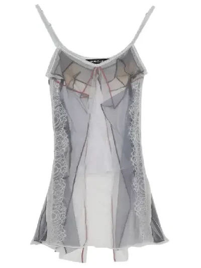 Y/Project White/Multicolor Seam Allowance Camisole