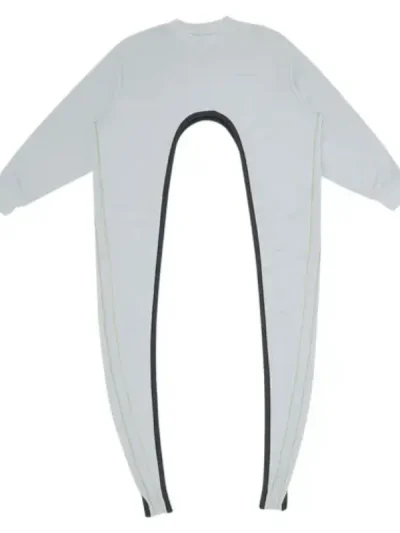 Y/Project Ice Blue/Green Wrap Crop Sweatshirt